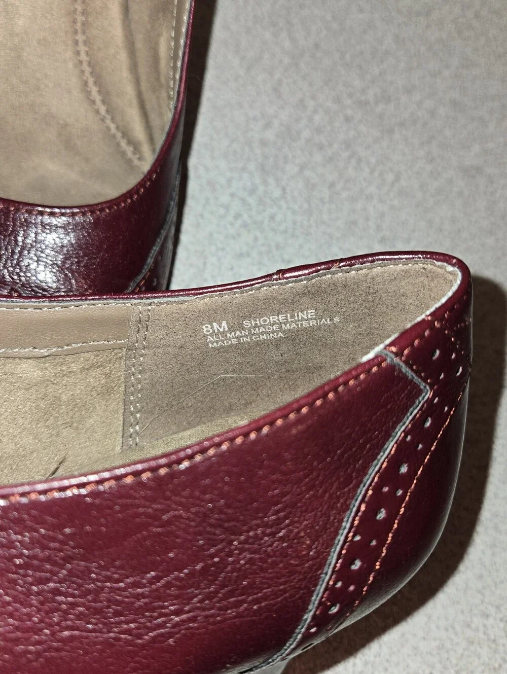 Aerosoles Heelrest Mid Heel Pumps in Burgundy, Size 8